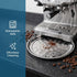 6 Pack 12 Inch ZEAYEA Stainless Steel Round Tray, Bar Serving Tray with Swirl Pattern, Silver Display Serving Platter