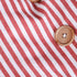 Red Stripes Buttons Linen Decorative Accent Throw Pillow Cases, 16 x 20 Inches