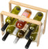 Mind Reader Wine Rack Kitchen Decor Countertop Organizer Storage Acrylic 14" L x 8" W x 10.5" H Brown