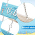 Hotop Beach Sign Decor, Hanging Sea Decorations with Starfish and Seahorse Wall Plaque for Elegant Beach Decoration