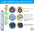 Bissell CrossWave Pet Pro 2306A Replacement Parts: 1 Pack 2460 + 1 Pack 1868 Multi-Surface Cleaner Brush Rolls