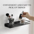 8Inch) RFOUO Small Shelf for Wall, Small Floating Shelf, Black Wall Shelves, Metal Bathroom Shelves, Metal Floating