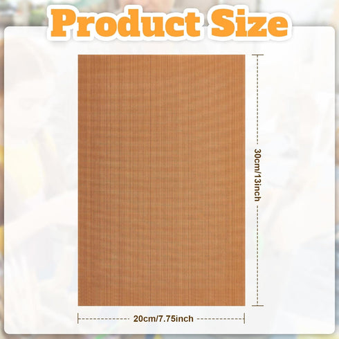 Honeydak Clay Oven Safe Work Mat, Non Skid Polymer Clay Bake Tool Liners for DIY Crafts Projects, 7.9 x 11.8 Inches (5