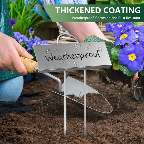 30-Pack 10.6'', 3.5''X 1.2'' STARTOSTAR Metal Plant Labels Weatherproof Garden Markers,Height Label Area Reusable