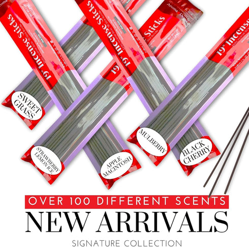 Aroma Depot Baby Powder Incense Sticks, 19'' Jumbo, Approx 27 to 30 Sticks Per Bundle, Long-Lasting Fragrance