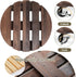 2pack 12" Plant Caddy Plant Stand with Wheels Rolling Plant Stand Heavy Duty Wooden Round Plant Dolly Rollers