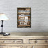 Kitchen Quote Wooden Wall Art: Framed Inspirational Bless Picture First We Eat Then We Do Every Thing Else Painting