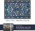 5x7 Blue,5'x7' YIHOUSE Blue Area Rug, Washable Bedroom Rug Floral Non Slip Soft, Colorful Flower Throw Carpet