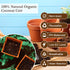 ZeeDix 6 Pcs Premium Coconut Coir Compressed Coco Coir 100% Organic Coco Coir Brick Coconut Coir Bricks with Low EC and pH Balance for Plants Gardening Herbs