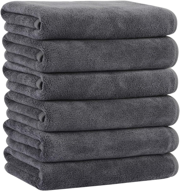 KinHwa Microfiber Hand Towels for Bathroom Soft and Absorbent Face Towels for