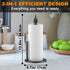 Wekuch Countertop Paper Towel Holder with Spray Bottle, Paper Towels Dispenser Stand with Sprayer Inside Center