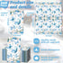 200 Packs Summer Spiareal Disposable Hand Towels for Guests Bulk Bathroom Napkins Butterfly Floral Hand Towels