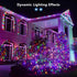 33ft 100 Dimmable Brizled Color Changing Christmas Lights, LED RGB Red White Blue Light String with Remote, Mini Light