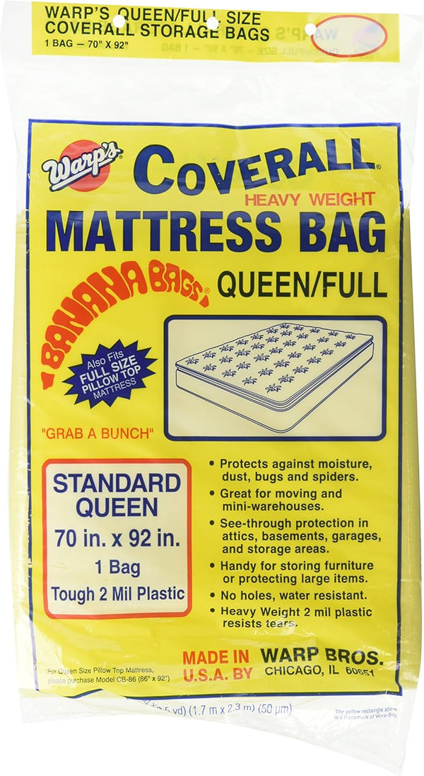 Warp Brothers CB-70 Banana Mattress Bag, Fits Queen or Full, 70 x 92-Inch