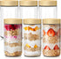 6 pack 24oz Overnight Oats Containers with Bamboo Lids, Glass Jars with