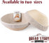 (10 inch) Round Banneton Proofing Basket Set, Handmade Unbleached Natural Cane for Bread