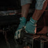 Wells Lamont Women's Hybrid Work/Gardening Gloves - Water-Resistant HydraHyde Leather, Small, Aqua