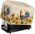 Rooster Sunflower Toaster Covers, Waterproof Kitchen Appliance Covers, Anti Dust Protection for 2 Slice Toaster