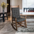 2 Set Extra Large Rocking Chair Cushion with Thick Padding High Back and Seat Cushion Piece