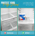 Linda’s Essentials Refrigerator Liners for Shelves (16 Pack), Easy to Clean Non-Slip BPA-Free Mats with Spill Protection