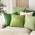 Pack 2, 22 22 Inch Foindtower of Decorative Linen Soild Throw Pillow Covers Soft Accent Euro Cushion Case Farmhouse