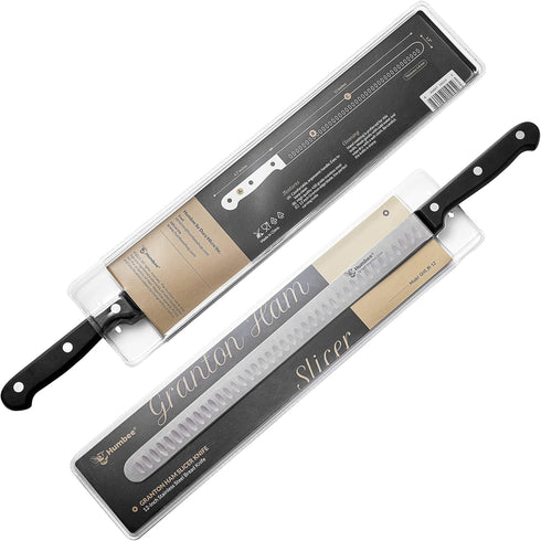 12 Inch Carving Knife with Razor Sharp Blade, Granton Edge for Cutting Smoked Brisket, BBQ Meat, Turkey