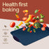 Set Sets 450 Set 6 BAKKEN Kitchen Baking Pan - Nonstick Coating, Carbon Steel Bakeware with Blue Silicone Handles