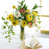 FiveSeasonStuff 28ft 10-Vine Set, Elegant Artificial Silk Clematis Leaves, Versatile Decor for Any Occasion