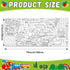 Train Giant Coloring Poster Train Large Versatile Activity Drawing Paper Coloring Tablecloth DIY Trains Theme Game