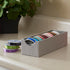 Grey Deep Drawer Organizer Box for Storage by Household Essentials | 12 in x 4 in x 3.13, Silver