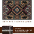 4x6,Machine YIHOUSE Rustic Cabin Area Rug Washable Lodge Bear Rug,Non-Slip Low Pile Print Pattern Western Aztec Rug