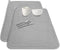 2 Pack Large 24x17 Inch Dish Drying Mats, Absorbent Microfiber Drainer Pads for Countertops and Sinks (Gray)