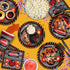 Warning Sign 50th Birthday Party Supplies Set, Plates Napkins Cups Tableware Kit for 16