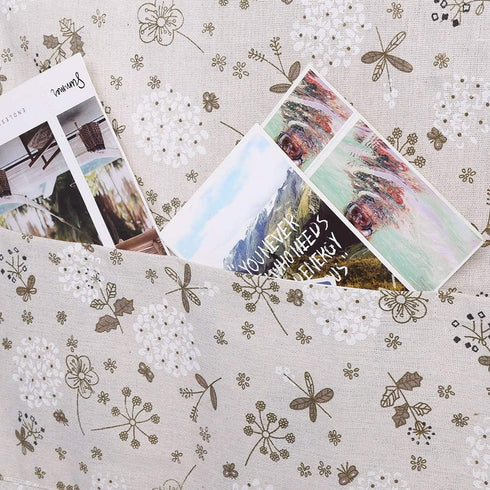 Fridge Washing Machine Dust Proof Cover Protector, Multi-purpose Cotton Linen Universal Top Cover with Storage Bag