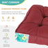 Set RACE LEAF High Back Rocking Chair Cushion with Memory Foam, Non-Slip Patio Chair Cushions for Indoor/Outdoor Use