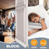 GroTheory 2 Pack Door Draft Stopper, Under Door Sweep for Exterior & Interior Doors, Weather Stripping Door Seal, White