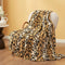 Cozy Bliss Leopard Print Fuzzy Throw Blanket for Couch - Thick Soft