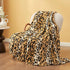 Cozy Bliss Leopard Print Fuzzy Throw Blanket for Couch - Thick Soft