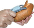 2-in-1 Rotating Peeler with Straight and Serrated Stainless Steel Blades (Light Blue)