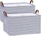 Hinwo 70L Extra Large Storage Bins, 2-Pack Closet Organizers and Storage, Foldable Clothes Storage Baskets with Handles