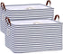 Hinwo 70L Extra Large Storage Bins, 2-Pack Closet Organizers and Storage, Foldable Clothes Storage Baskets with Handles