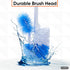 Superio Toilet Brush and Holder,Toilet Bowl Cleaning System with Scrubbing Wand, Under Rim Lip Brush and Storage Caddy