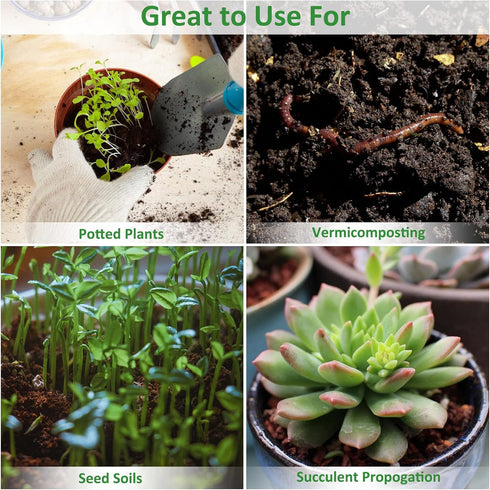 6pcs 100% Riare Organic Coco Coir Bricks Soil Blocks- Natural Compressed Coco Peat Brick Coconut Fiber Substrate