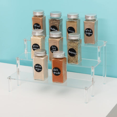 3-Tier Clear Acrylic Cupcake Stand for Display and Organization