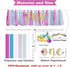 MIAUL 1st Mermaid Princess Highchair Banner for Baby - First Birthday Tutu Decoration Photo Props, Blue Purple White