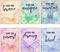 HOMANGA Wall Art Posters - Butterfly Wall Decor for Girls Room, 8X10 Inch, Unframed, Set of 6