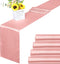 Aneco 4 Pack Satin Table Runner 12 x 108 Inch Long, Bright Silk and Smooth Fabric Party Table Runner for Wedding