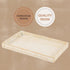 Counter 10"Lx6"Wx1"H Creative Scents Rustic Luxe Decorative Coffee Table Tray - Decor Tray for Home Decor Works as a