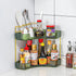 2-Tier Countertop shuang qing Upgraded Corner Bathroom Organizer Spacious Storage for Makeup, Skincare & Perfumes