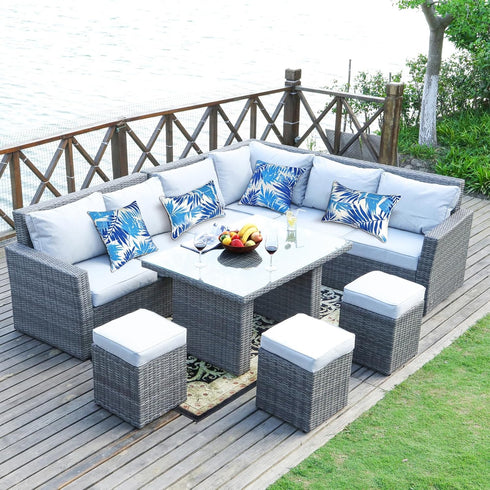 Outdoor Pillow Covers, 2PCS Waterproof Lumbar Pillow Covers 18x18 Inch for Furniture Patio Couch